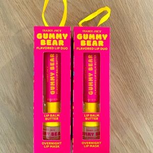 TWO (2) - Trader Joe’s Gummy Bear Lip Balm & Lip Mask Set / Limited Edit…